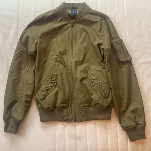 J. Crew green bomber jacket